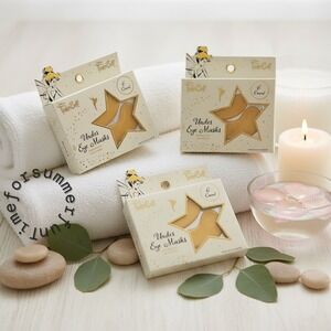 Disney Tinkerbell Under Eye Masks Rehydrate Moisturize 6 Count Gold Star 3 pack